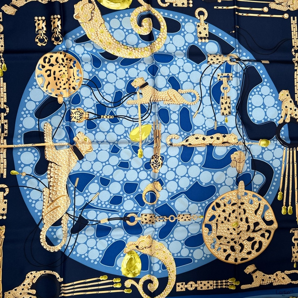 Cartier Vintage Silk Scarf